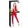 Red Zippered Sleeveless Jumpsuit - Black Level  - M