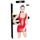 Black Level - Lace-Up Vinyl Mini Dress (Red)  - 2XL