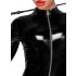 Noir - Zippered Long-Sleeve Jumpsuit (Black)  - M