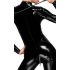 Noir - Zippered Long-Sleeve Jumpsuit (Black)  - M