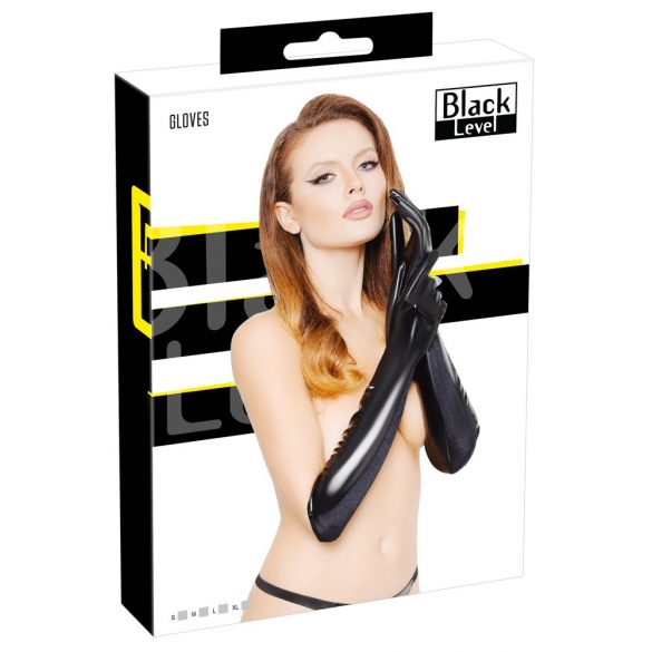 Gants laqués brillants (noir)