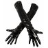 Gants laqués brillants (noir) - M