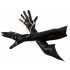 Extra Long Lacquer Gloves (Black)  - M