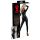 Latex long-sleeve women's jumpsuit (black)