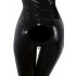 Combinaison femme à manches longues en latex (noir) - S