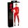 LATEX - Long-Sleeve Women's Catsuit (Red)