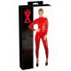 LATEX - Long-Sleeve Women's Catsuit (Red) - S