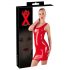 LATEX - sleeveless latex mini dress (red) - S