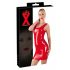 Latex - mouwloze latex minijurk (rood) - M