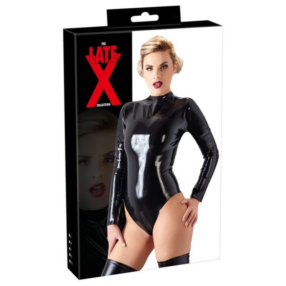 LATEX - body damskie z długim rękawem (czarny)