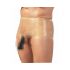 LATEX - boxerky s návlekom na penis (prírodné) - L/XL