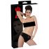 Latex Women's Underwear with Internal Dildo (Black)