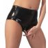 Latex Women's Panty with Condom (Black)