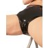 LATEX - sieviešu apakšbikses ar elastīgu maksts prezervatīvu (melnas)