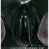 LATEX - moteriškos kelnaitės su makšties prezervatyvu (juodos)