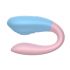 Mrow 03 - Vibrateur couple étanche et rechargeable (bleu-rose)