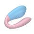 Vibratore di coppia impermeabile ricaricabile Mrow 03 (blu-rosa)