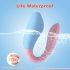 Vibratore di coppia impermeabile ricaricabile Mrow 03 (blu-rosa)