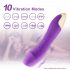 Mrow Echte Minnaar - oplaadbare, waterdichte realistische vibrator (purper)