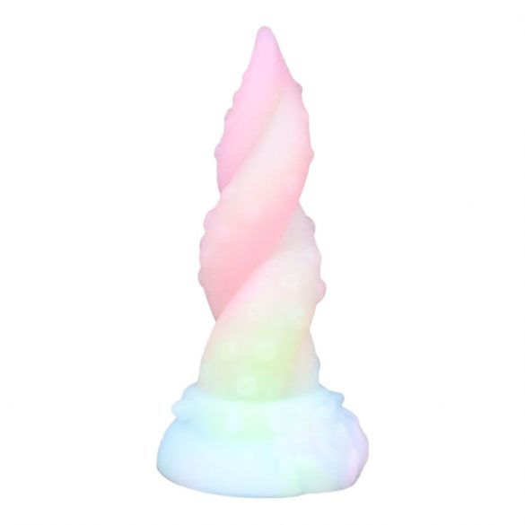 Kraken - Twisted Tentacle Dildo - 18 cm (Rainbow)