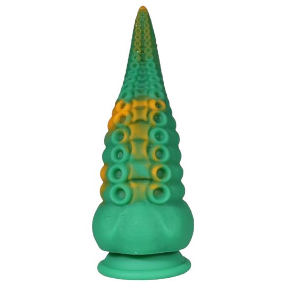 OgazR Octopuss - Suction Cup Tentacle Dildo - 21 cm (Green-Yellow)