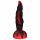 OgazR Höllendong - Saugnapf gerippten Dildo - 20 cm (schwarz-rot)