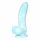 OgazR Sea Serpent - drážkované dildo so svorkou - 17 cm (modro-biele)