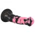 Bad Horse - Silicone Horse Harness Dildo - 18cm (Black-Pink)