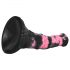 Bad Horse - Silicone Horse Harness Dildo - 18cm (Black-Pink)