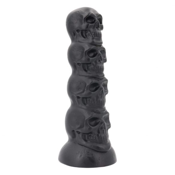 Dildo cu cranii - 22 cm (negru)