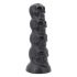 Toppedmonstrum - kolju dildo - 22 cm (must)