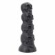 Toppedmonster - dildo s lebkou - 22 cm (čierne)