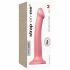 Strap-on-me Metallic Shine M - hudvänlig dildo (metallisk rosa)