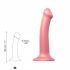 Strap-on-moi Éclat Métallique M - dildo hypoallergénique (rose métal)