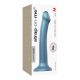 Strap-on-me Metallic Shine M - dildo prietenos cu pielea (albastru metalic)