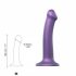 Strap-on-me Metallic Shine M - huidvriendelijke dildo (metaal paars)