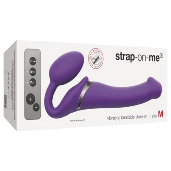 Strap-on-me M - Riemenloser Umschnallvibrator - Medium (lila)