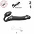 Vibratore Strap-On-Me Senza Cintura - Taglia Media (Nero)