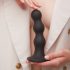 Strap-on-me Sferico con Base - Dildo con Sfere e Ventosa (Nero)