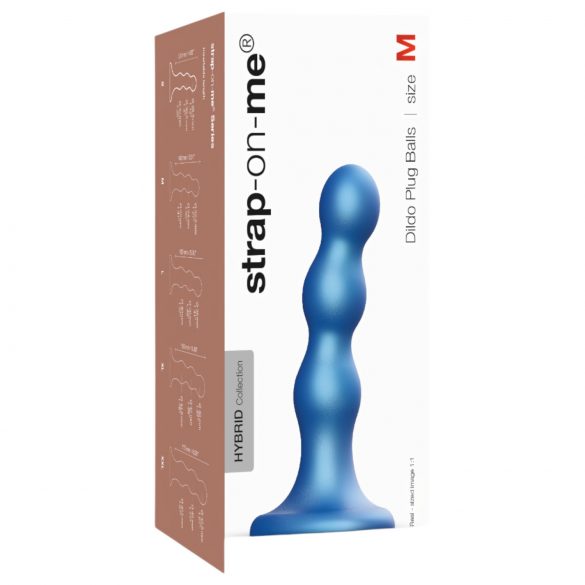 Strap-on-me Balls M - Ballsy Suction Cup Dildo (Blue)