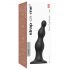 Strap-on-me Beads M - Beaded Dildo with Base (Black)