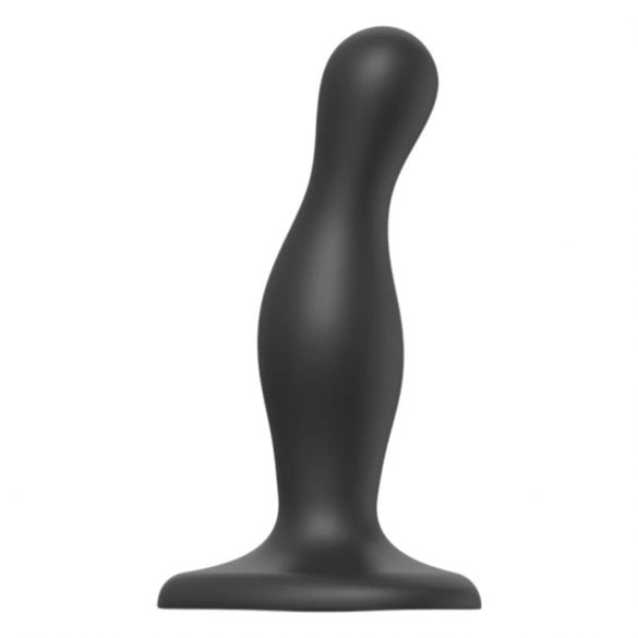 Strap-on-me Curvy S - zvlnené dildo s nožičkami (čierne)