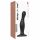 Strap-on-me Curvy M - golvende dildo met zuignap (zwart)