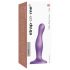 Strap-on-me Curvy S - dildo ondulé avec base (violet)