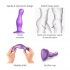 Strap-on-me Curvy S - gewellter, beschwingter Dildo (lila)