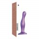 Strap-on-me Curvy M - Wavy Dildo with Base (Purple)