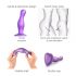 Strap-on-me Curvy M - laineline, jalaga dildo (lilla)