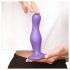 Strap-on-me Curvy L - wavy, suction cup dildo (purple)