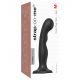 Strap-on-me P&G M - Curved Dildo with Base (Black)