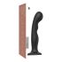 Dildo Curvo con Base Strap-on-me P&G L - Nero